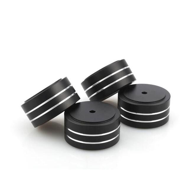 CNC Machined Aluminum Shock Absorbers Pad 40mm Audio Drum Machine CD Shock Absorber