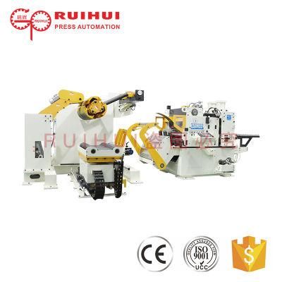 Metal Sheet Decoiler Straightener Feeder for Servo Press System High Strength Material