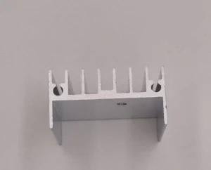 Aluminum Profile Electronic Radiator Made in Dongguan, China, Anodized and CNC Machined Customized Heat Sink