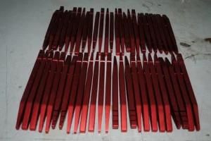 CNC Machining Part for Clamps with Red Anodized