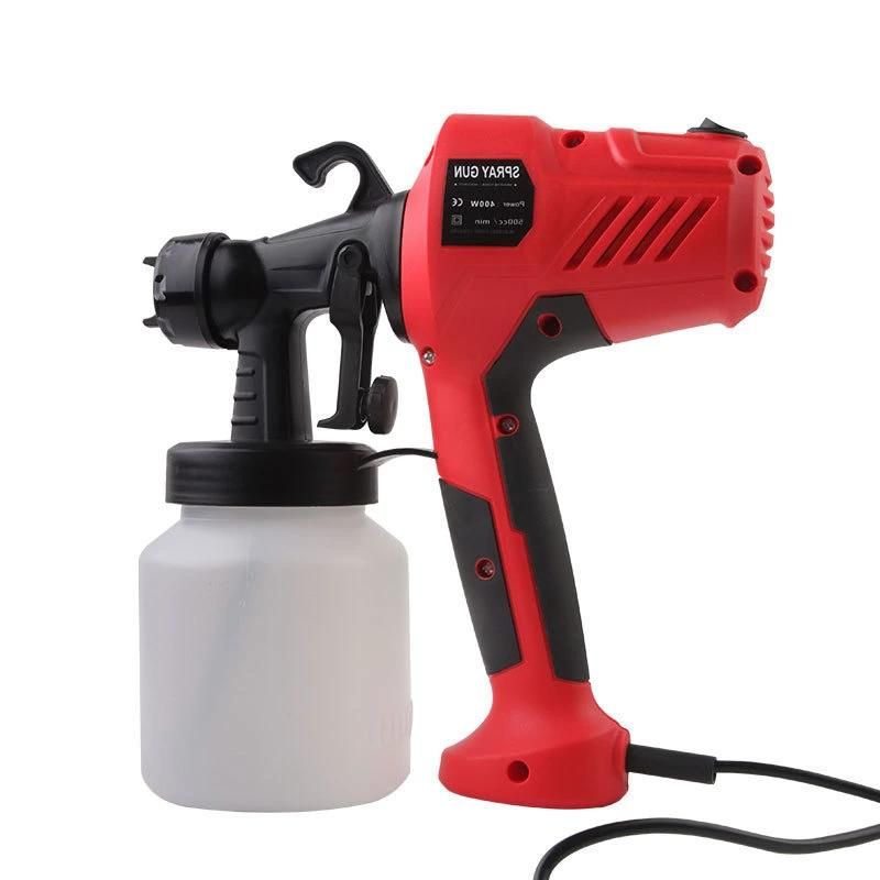 High Power 400W 800ml HVLP Lightweight Easy Spraying and Cleaning Home Electric Paint Sprayer