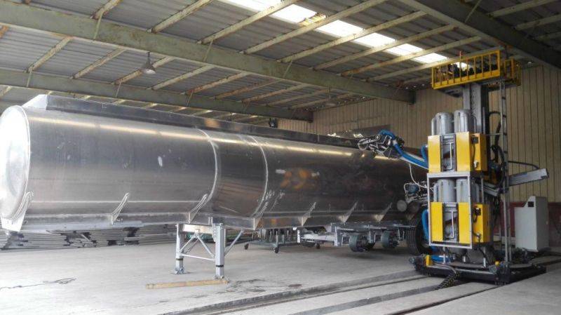 CE Certificated Bulk Tank Truck Polishing and Cleaning Machine for Metal Polishing with High Presision for Sale