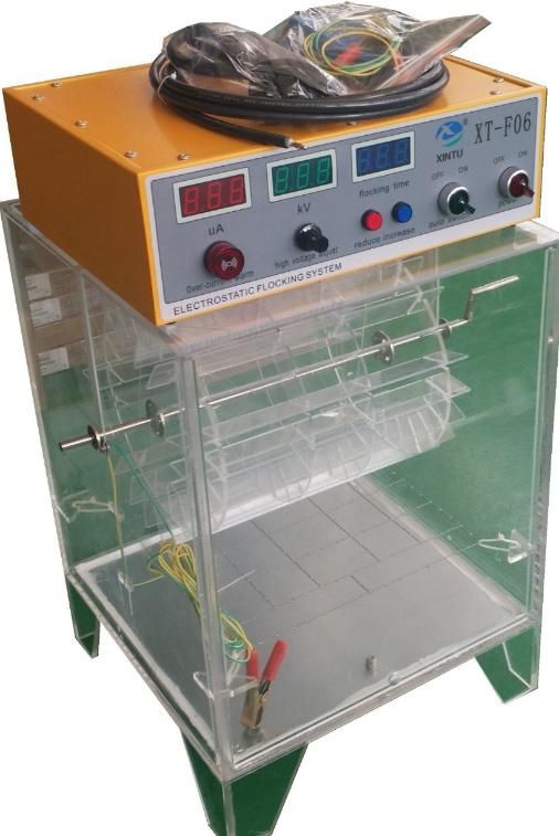 Xt-F06 Box Type Manual Electrostatic Flock Spraying Equipment for Small Parts From China Manufacturer