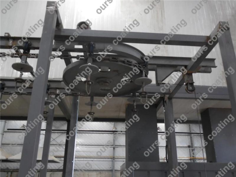 Automatic/Manual Powder Coating Production Line with Spraying Booth
