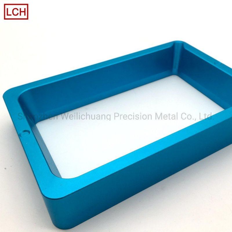 Precison Custom CNC Parts Metal Cutting Parts with Blue Anodize