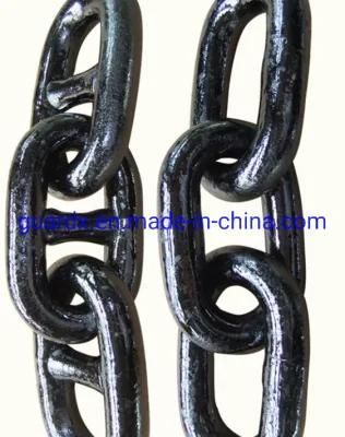 Grade 70 80 100 Alloy Steel Welded Lifting Chain with Black Oxide Film Coated for Chain Hoist