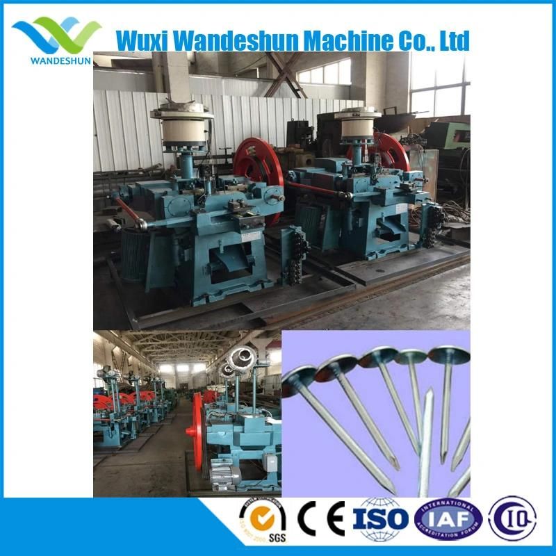 Automatic High Speed Iron Wire Roofing Nail Making Machine for 1"-6" Inches Nail in China /Wire Steel Coil Umbrella Roofing Nail Polish Make Machine Price