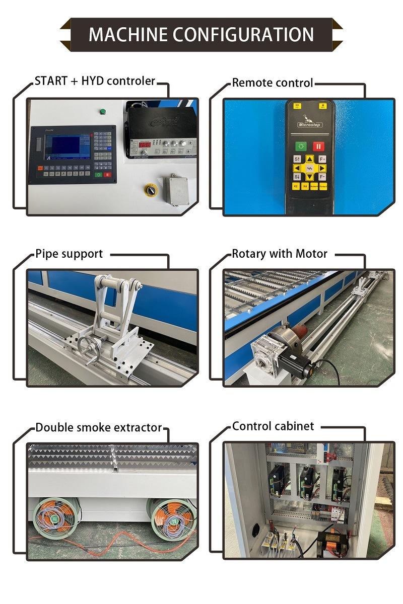 1530 /2040metal Tube Plasma Cutting Machine