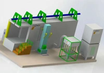 Multi Cyclone Automatic Powder Recovery Coating Booth System