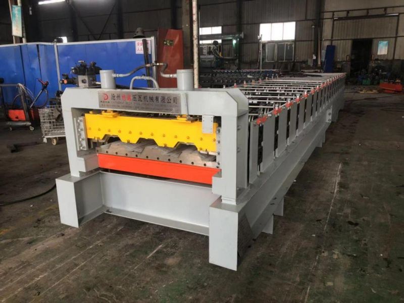 CE and ISO Metal Floor Deck Tile Roll Forming Making Machine