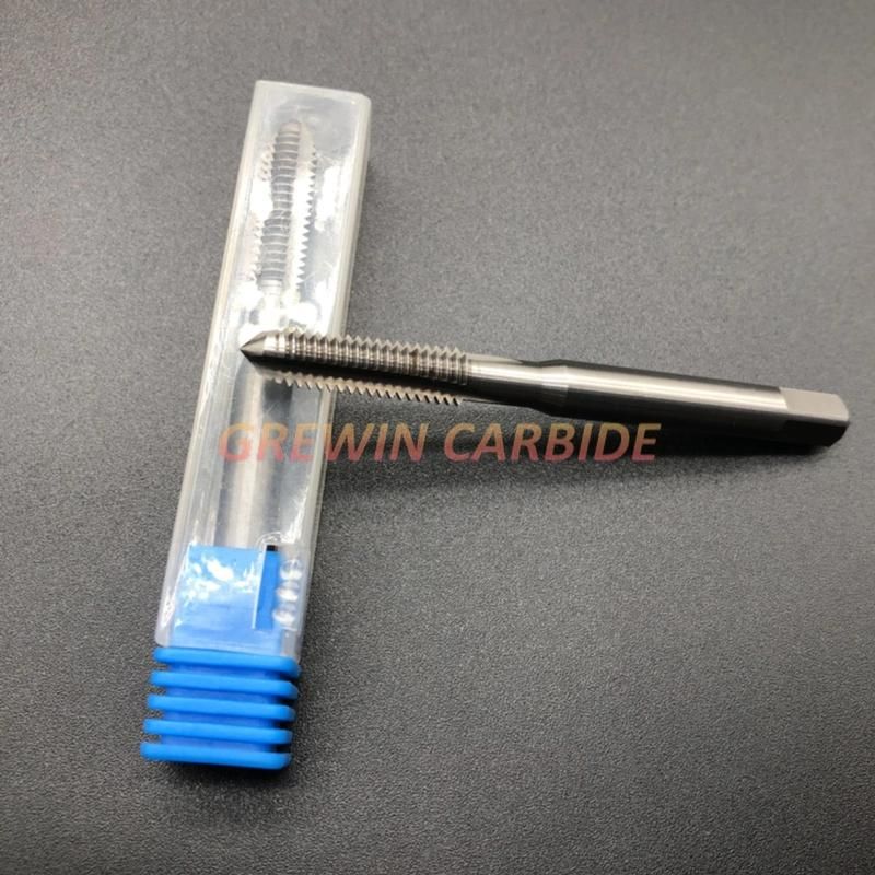 Gw Carbide - Tungsten Carbide Solid Tap with Straight Flute for Steel with High Resistance and Good Quality