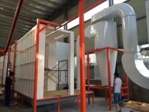 Fast Color Changes Plastic PVC Powder Coating Spray Booth