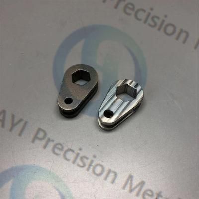 Nature Anodized CNC Milling Aluminum Block Parts Prototype Precision Metal Zipper Head