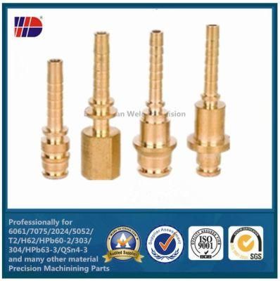 Brass Hex Inner Thread CNC Machine Parts