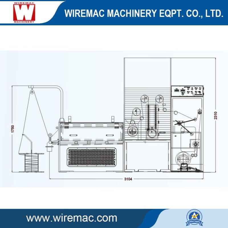 High Quality Fine Copper Wire Drawing Machine with Online Annealer for Sale