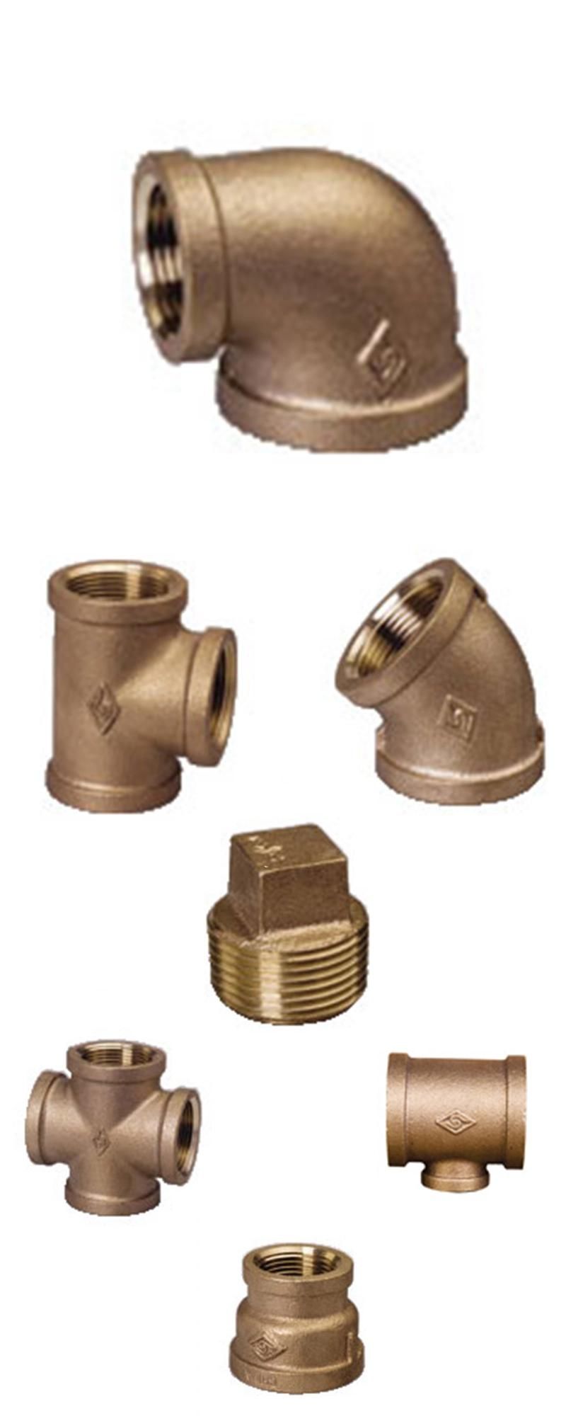 4 Way Brass Plumbing Cross Pipe Fittings