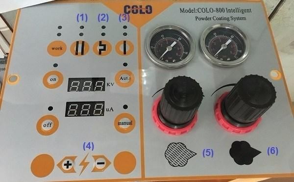 Fast Color Change Powder Coating Spray Machine with Double Contoller