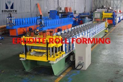 Yx75-450/600 Roll Forming Machine for Seam-Lock Profile, Pre-Notching &amp; Post Punching+Cutting