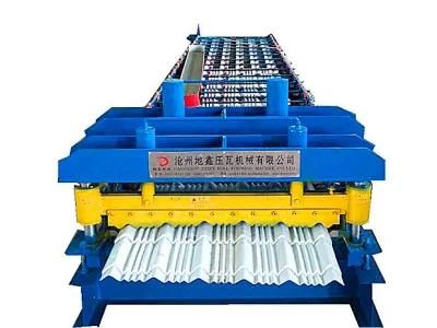 Step Tile Glazed Roof Panel Roll Forming Machine