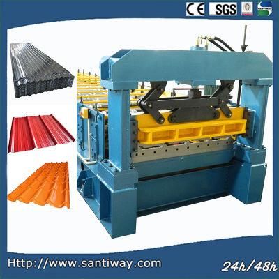 Low Price China Factory Roof Panel Metal Tile Colour Steel Cold Roll Forming Machine