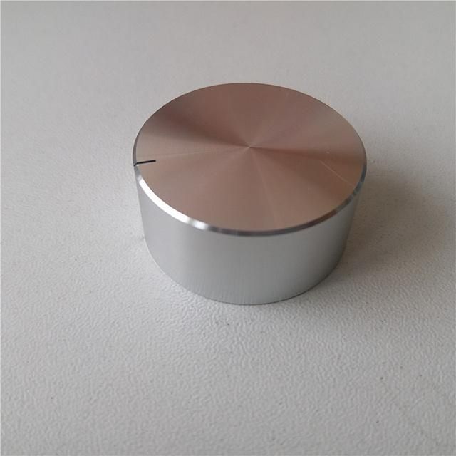 CNC Machined Large Aluminum Gold Knob Audio Amplifier Potentiometer Knob