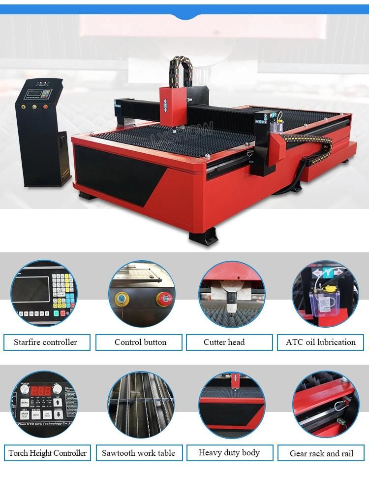 China Cheaper Plasma 1325 1530 Metal Plasma Cutter CNC Plasma Cutting Machine