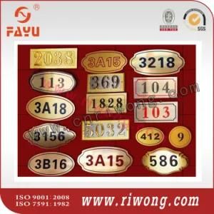 Door Number Plate Metal