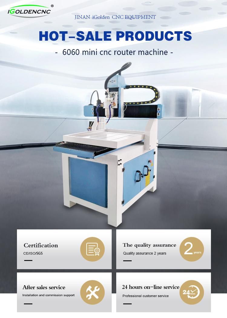 Mini Desktop Aluminum Mold Making CNC Router Machine 4040/4060/6060/6090 Price