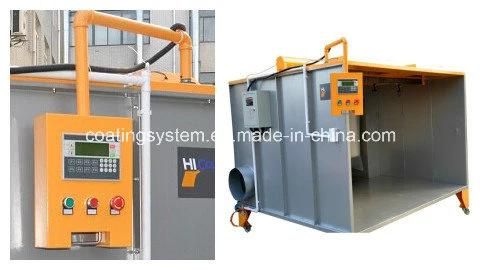 Manual Batch Powder Coating Room for Painting Cylinder