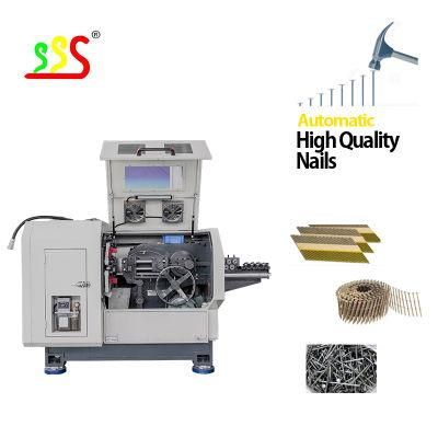 PLC Control High Speed Low Noise Bulk Nail Making Machine 800 PCS Per Min