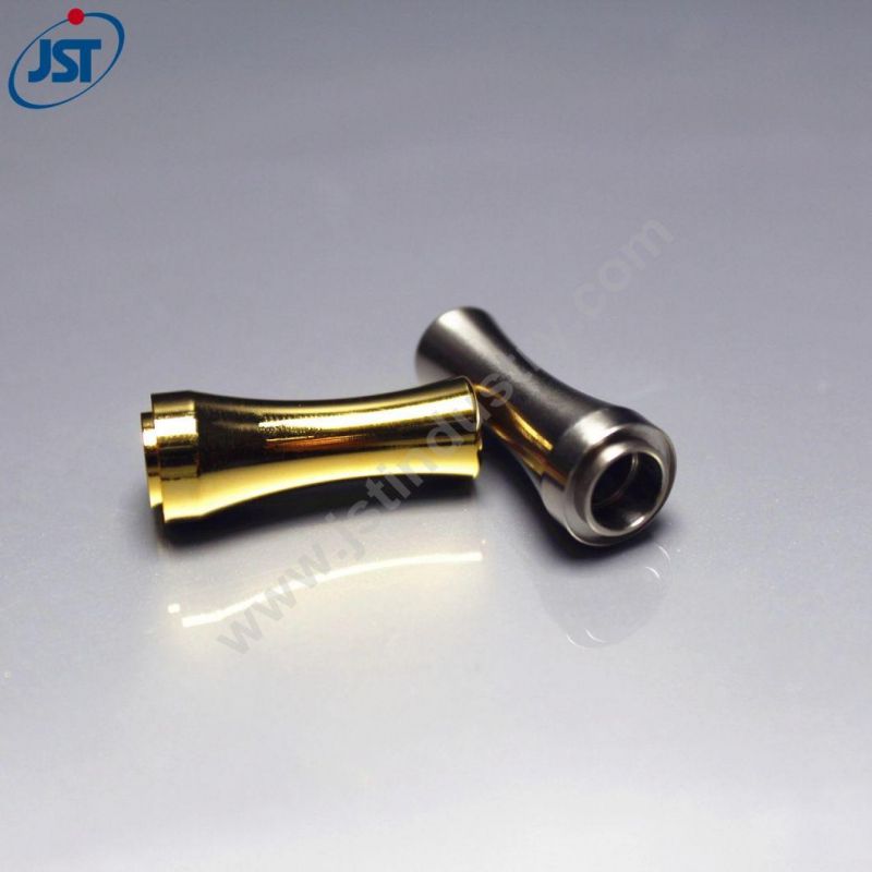 OEM Precision Machined Gold Plating Smoking Filters Electronic Cigarette Mouthpiece