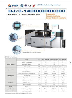 DJ3-1400*300- Own Patented Metal Plate Chamfer Bevel Equipment