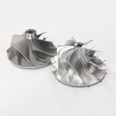 High Precision Machined 5 Axis Complex CNC Machining for Blades Turbo Parts Turbine