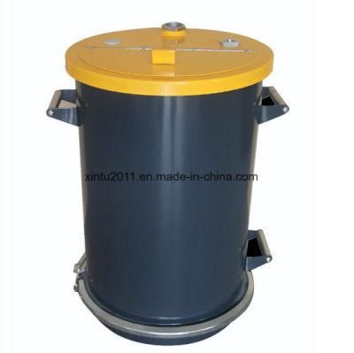 55L Powder Feed Hopper with Fluidizing Porous Plastic Plates
