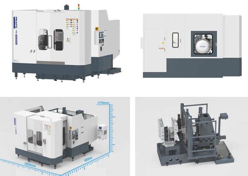 High Precision 4/5 Axis Horizontal CNC Milling Drilling Tapping Machine