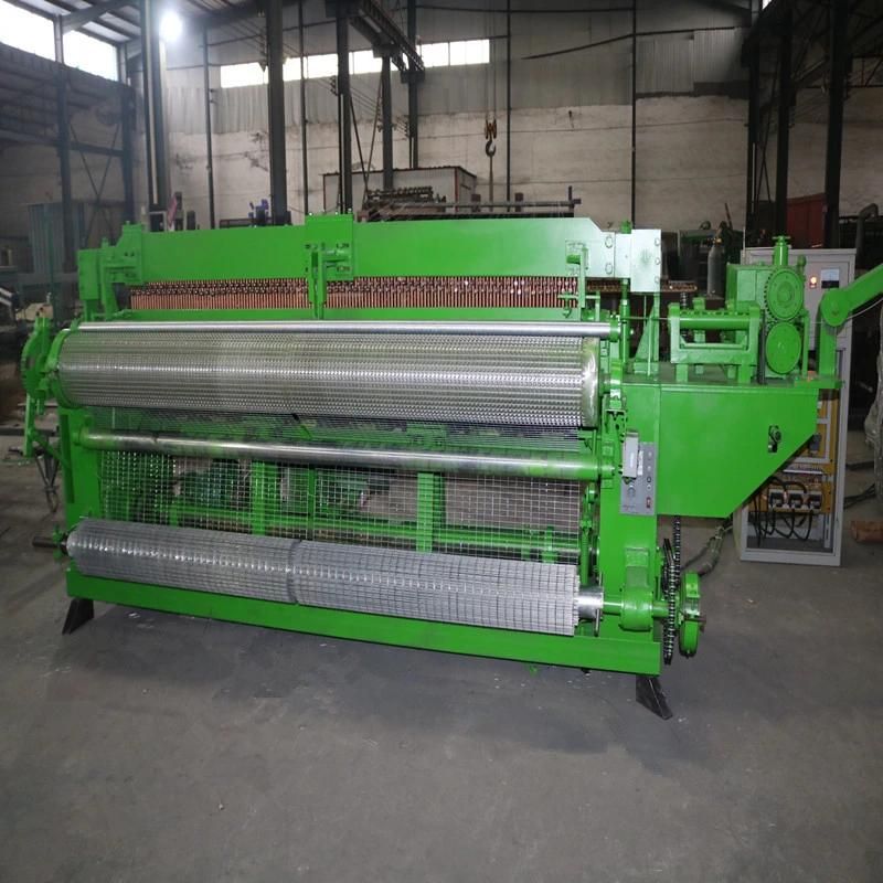 2.4m Width Full Automatic Welded Wire Mesh Roll Machine 17X17mm