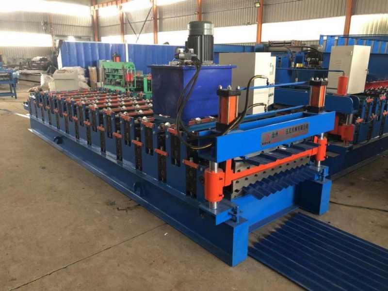 PLC Control Corrugated Double Deck Layer Roll Forming Machine