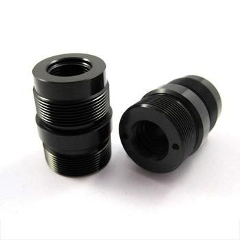 6061 7075 Black Anodized Aluminum Parts CNC Lathe Machining Turning Part