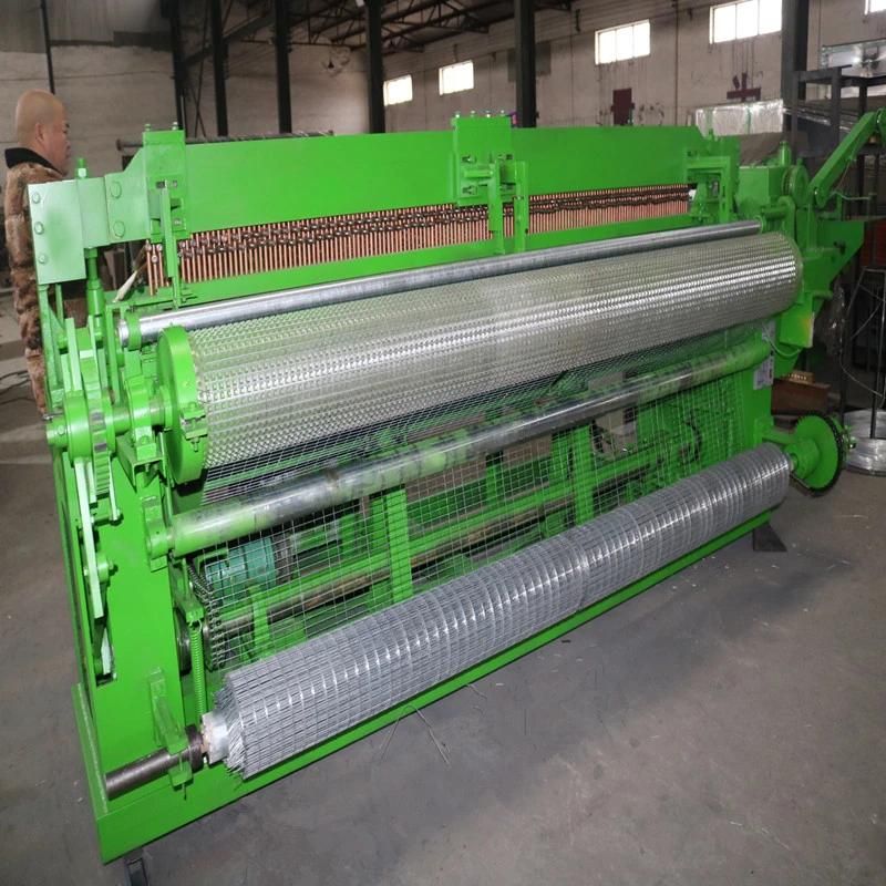 2.4m Width Full Automatic Welded Wire Mesh Roll Machine 17X17mm