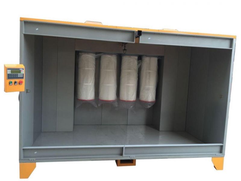 Filter Cartridge Industrial Powder Paint Booth with Moveable Wheel