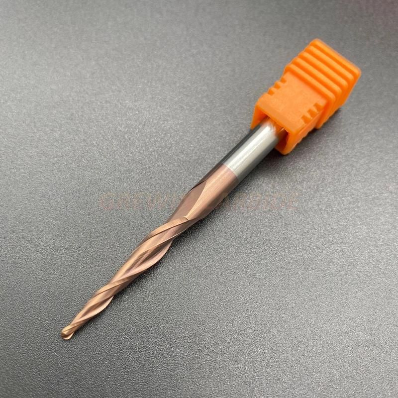 Gw Carbide Cutting Tool-Solid Carbide Taper Ball Nose End Mill for Wood End Mill Cutting