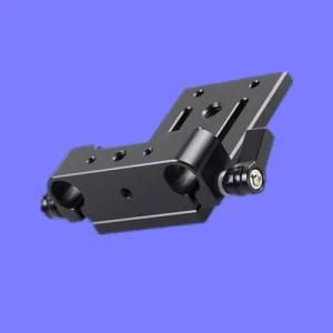 CNC Aluminum Precision Machining Parts/Base Plate/Clamps with Black Hard Anodised &amp; Sandblasting for Film and Photography