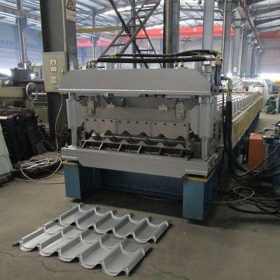 Automatic Color Steel Coils Corrugated Iron Sheet Trapezoidal Profile Roofing Tile Roll Making Machine with ISO 9001 Quality Certificate