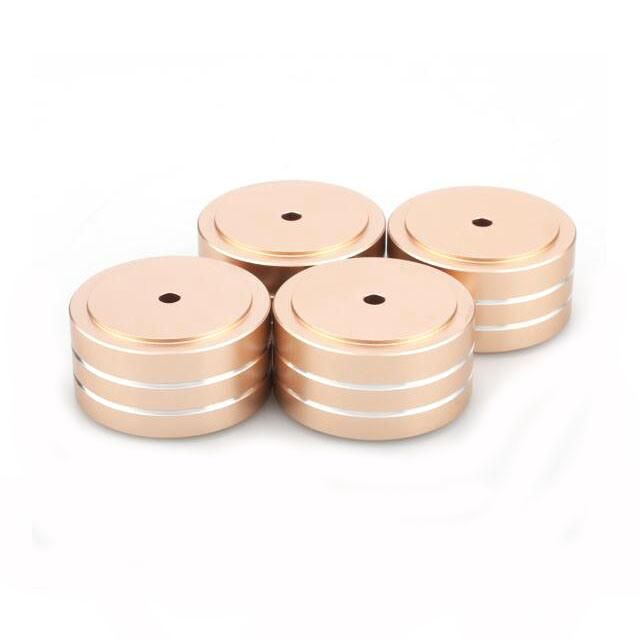CNC Machined Aluminum Shock Absorbers Pad 40mm Audio Drum Machine CD Shock Absorber