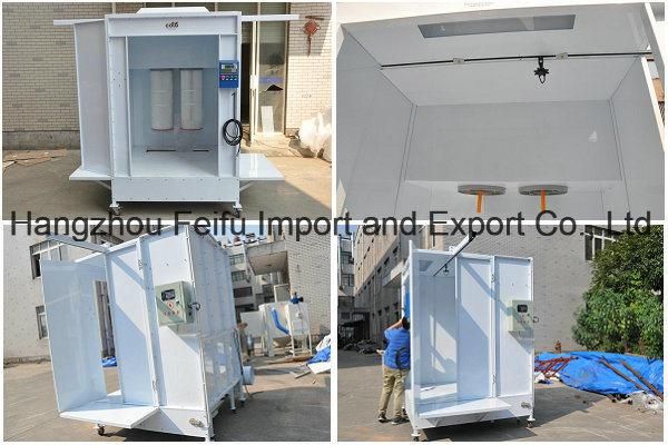 Manual Powder Painting Booth with Rail Conveyor