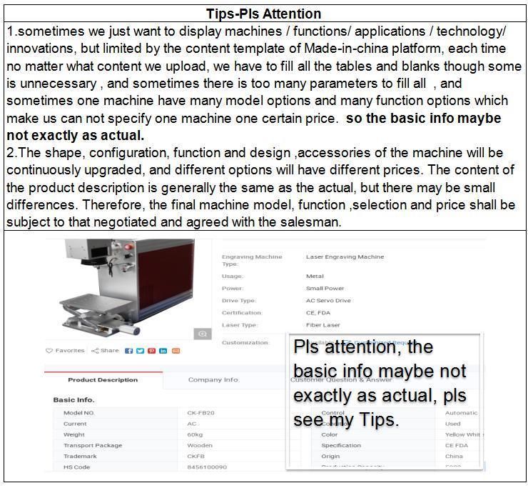 Ck-Fb100 Fiber Laser Marking Machine