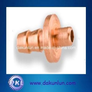 Customized Hollow Copper Shaft with Gear and Thread