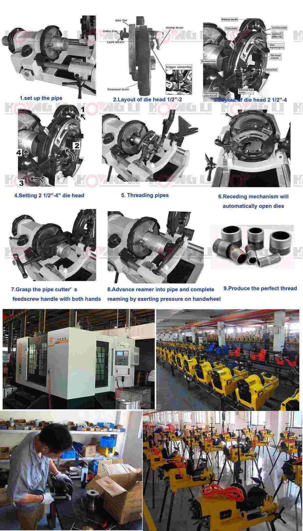 High-Effeciency Threading Machine Sq100f 4′′ Pipe Threading Machine