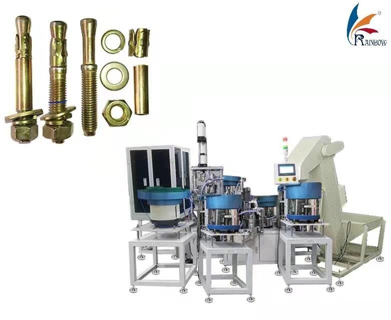 Fully Automatic Assembly Machine for Anchor Bolt Nut and Washers