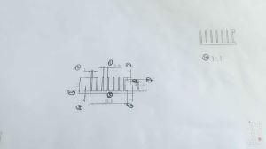 Pure Aluminum Combination Series of Dense Teeth Heat Sink